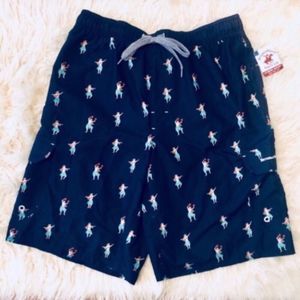 Hawaiian Hula Girl Hybrid Swim Trunks Shorts NEW